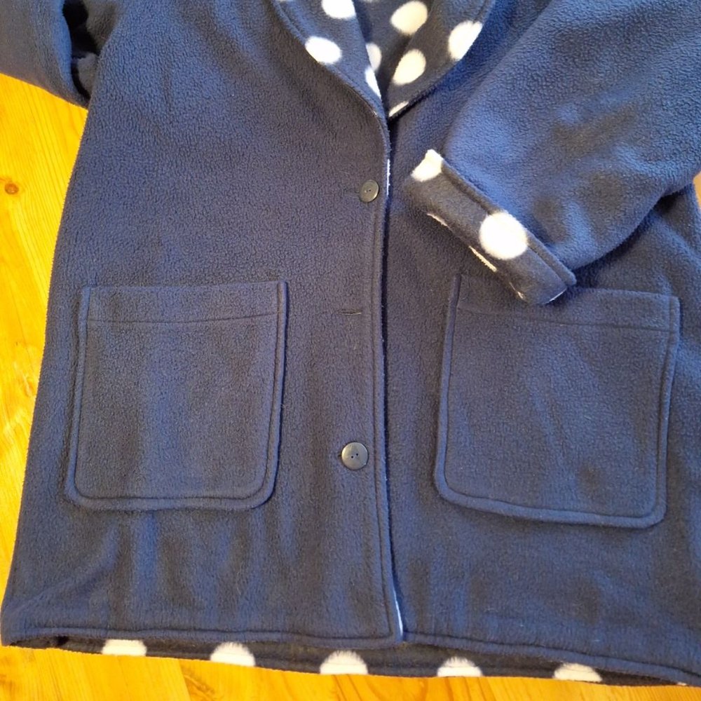 Homemade Reversible Fleece Polka Dot Jacket - Picture 3 of 3